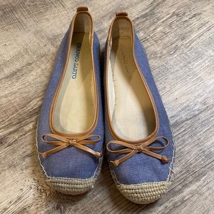 Denim flats